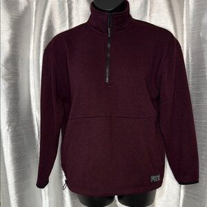PINK Victoria’s Secret Women’s M 1/4 Zip Long Sleeve Knit Pullover Sweater